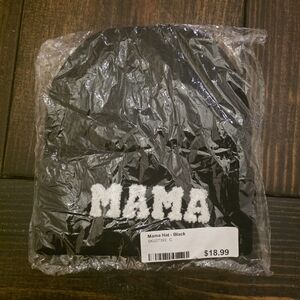 Black 'Mama' Beanie